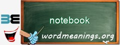 WordMeaning blackboard for notebook